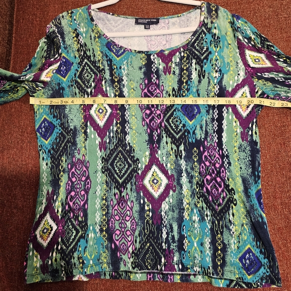 Jones New York Multicolor Geometric Blouse - Picture 7 of 8